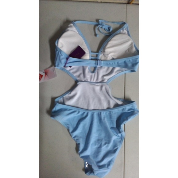 Lascana NWT Women's Size 2 Light‎ Blue One Piece Swim Suit - Picture 3 of 3